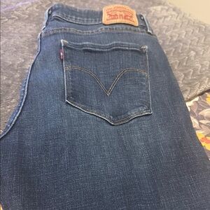 Levi's Blue Skinny Jeans Classic Style - Mid Rise Skinny